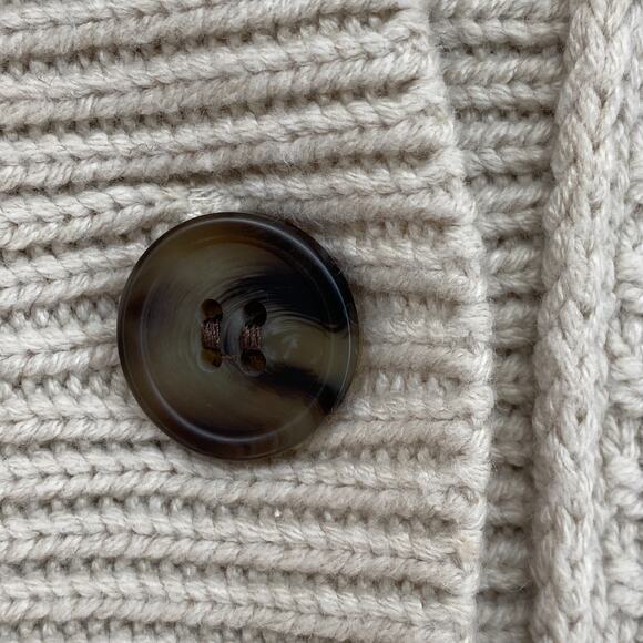 FREE PEOPLE Cardigan Womens XS Lila Cardi Cropped Button Front Sweater Beige NEW - Picture 11 of 15